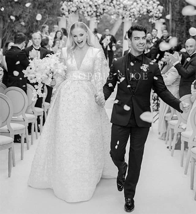 First look: Sophie Turner's wedding dress by Louis Vuitton is