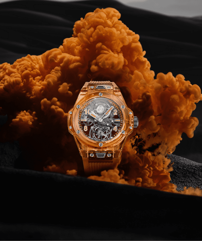 HUBLOT INTRODUCES AN ORANGE CARBON EDITION OF THE BIG BANG UNICO