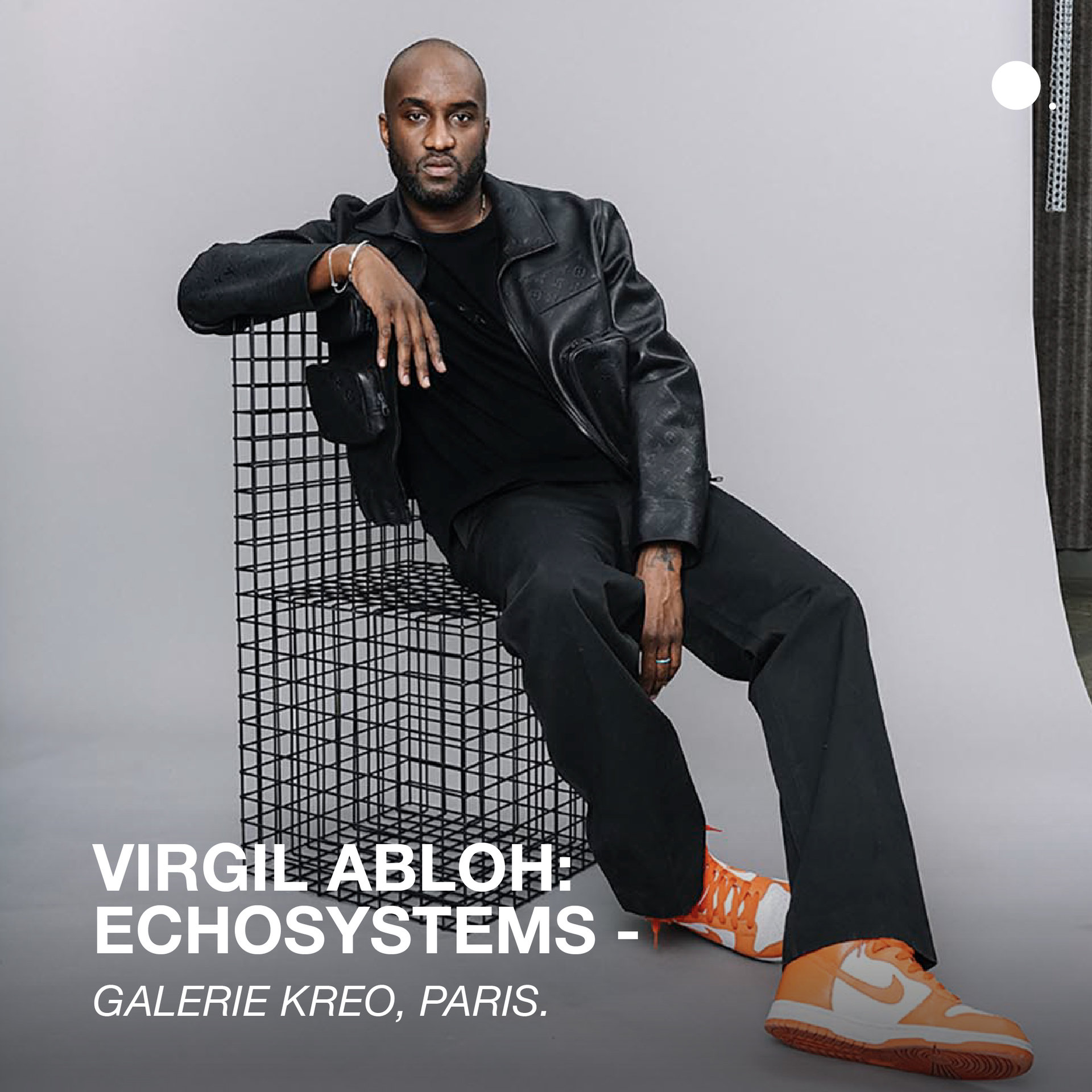 virgil abloh: echosystems at galerie kreo in paris