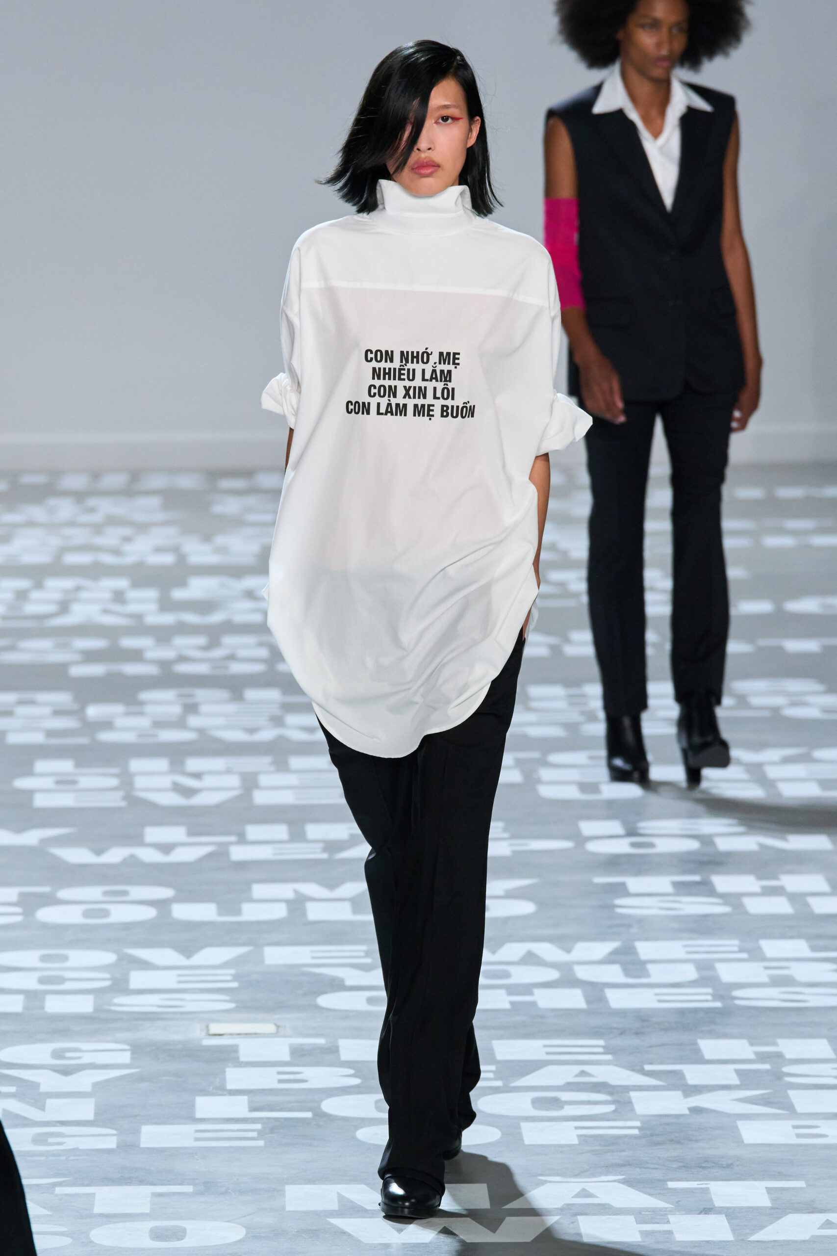 Helmut Lang & Jenny Holzer collaboration produced for the 1996 Florence  Biennale