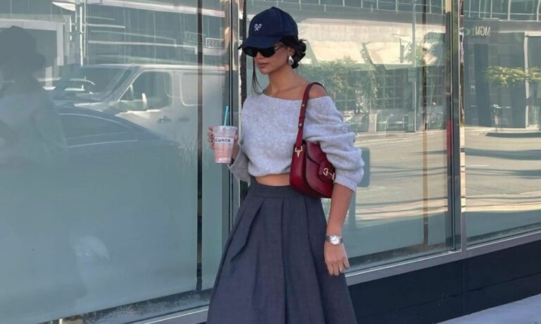 pleated skirts and sweatshirts