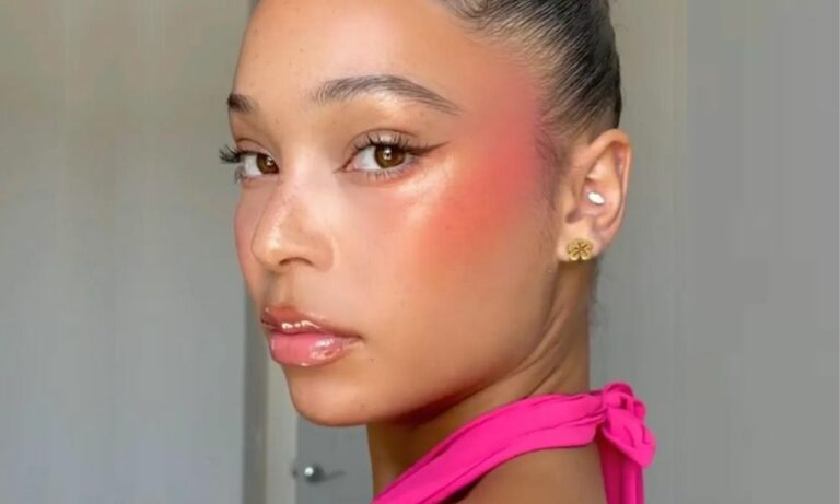 sunset blush trend TikTok