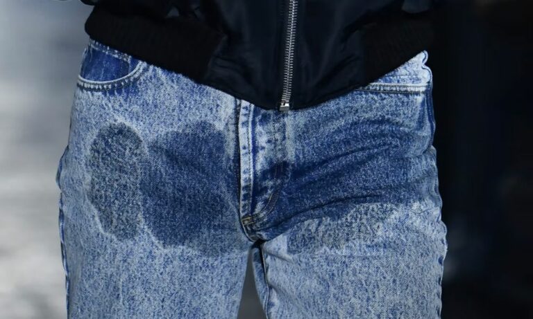 jordanluca pee-stained jeans