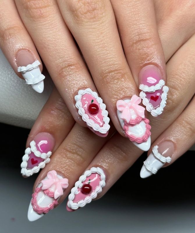 cake nails trend 2025