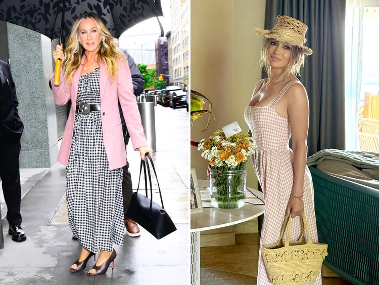 gingham dress trend 2025