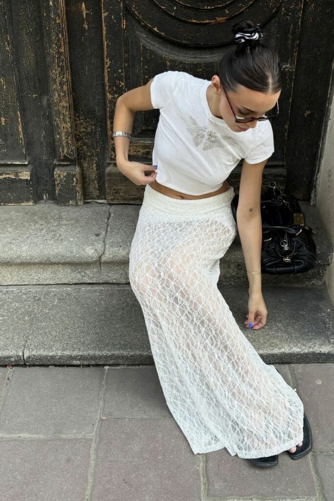 sheer skirts trend 2025