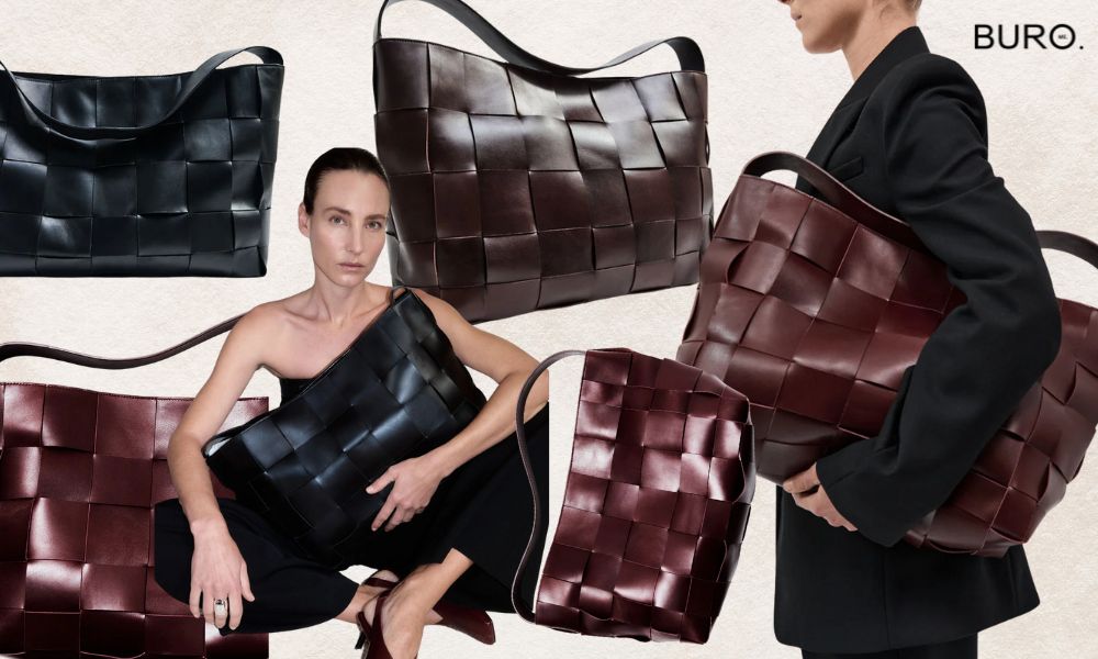 st agni woven tote bag