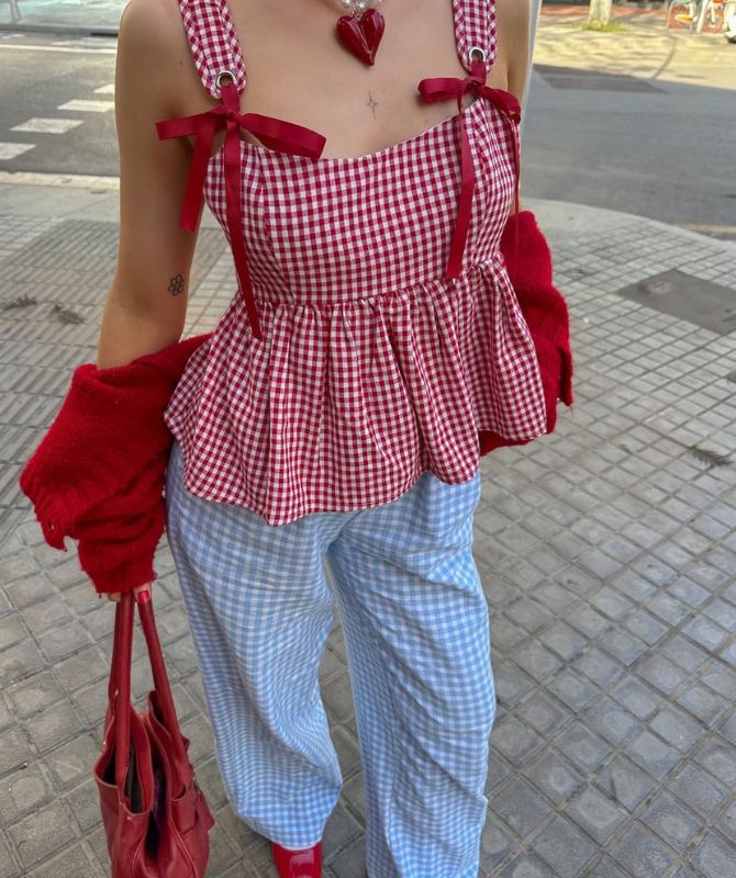 gingham dress trend 2025