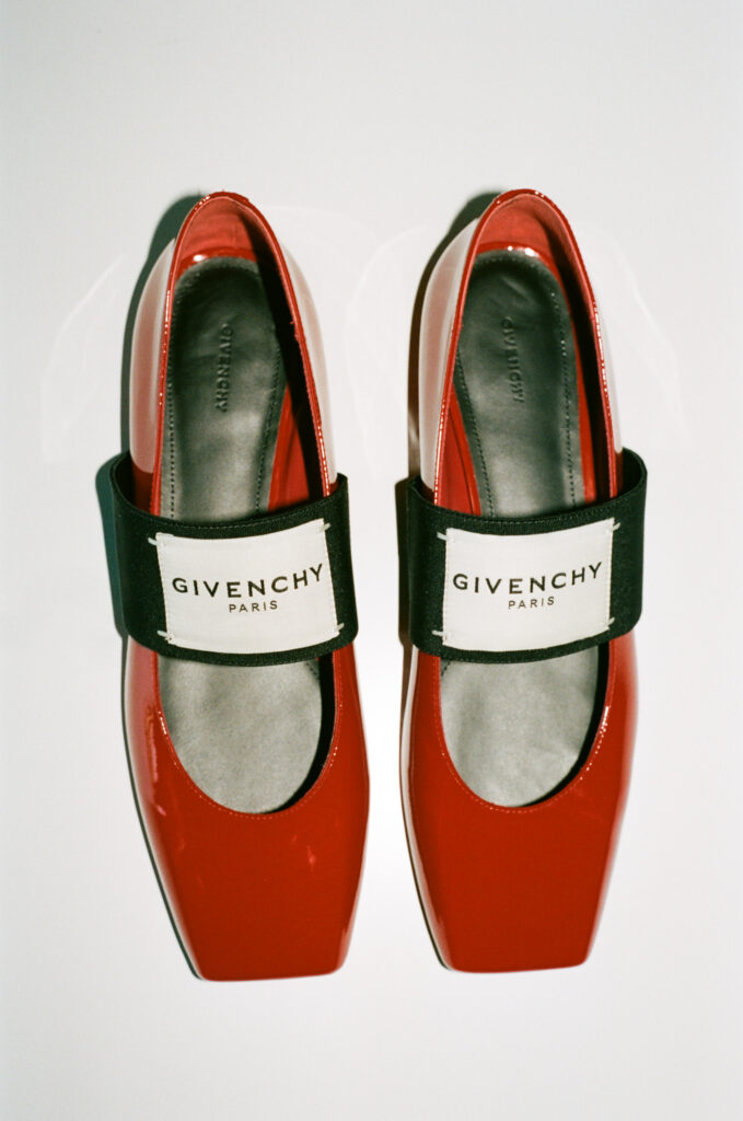 Givenchy sliced square ballerina shoes