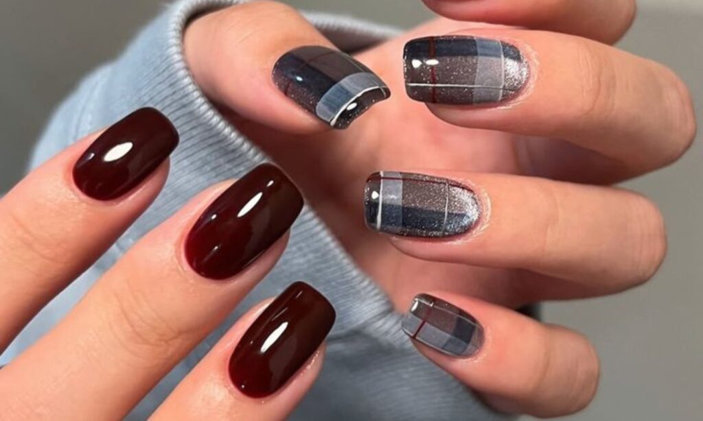 PLAID NAILS