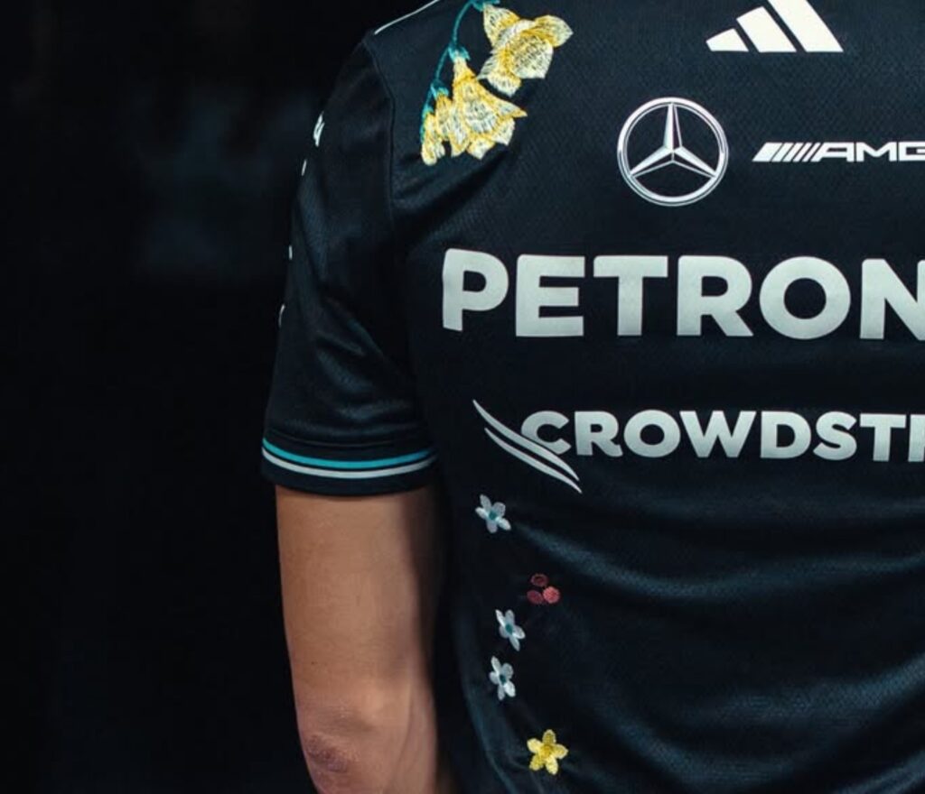 IRAQI REFUGEE DIANA AL SHAMMARI DESIGNED SPECIAL JERSEYS FOR THE MERCEDES FORMULA 1 TEAM AT THE SÂO PAULO GRAND PRIX.
