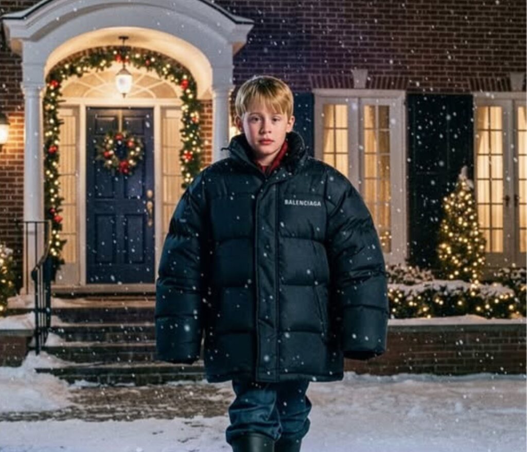 THIS AI ARTIST IMAGINES HOME ALONE AS A LUXURY FASHION CAMPAIGN.