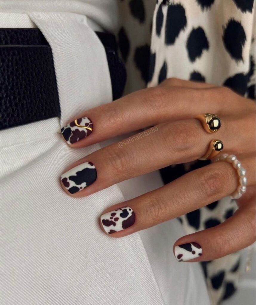 animal print nails