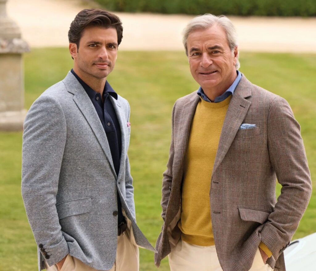 WE CAUGHT UP CARLOS SAINZ JR. & SR. AT THE HACKETT LONDON STORE IN DUBAI.
