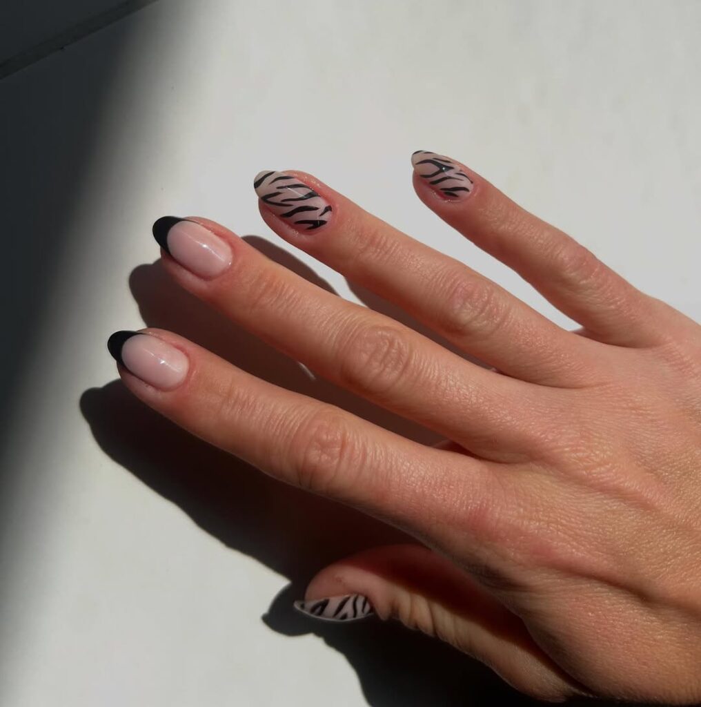 animal print nails
