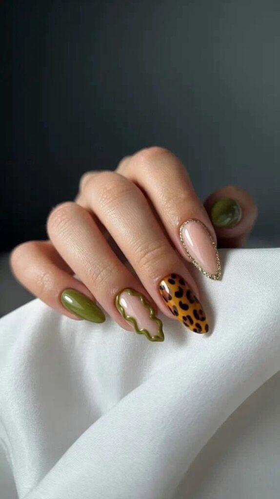 animal print nails