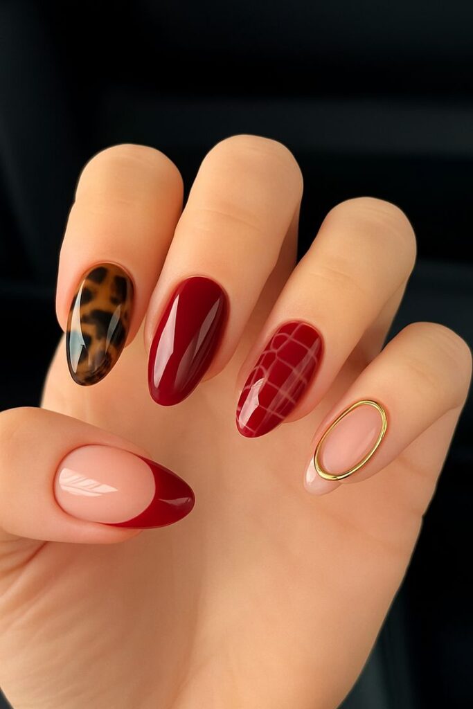 animal print nails