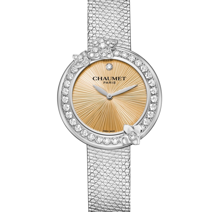 CHAUMET’S HORTENSIA WATCH SHINES ANEW, BLOOMING IN GOLD.
