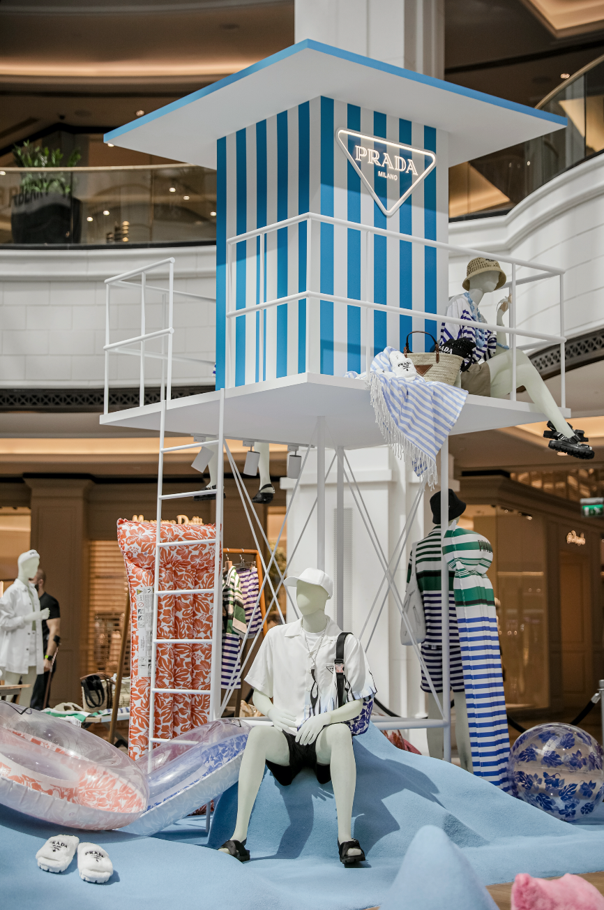 Prada launches an outdoor pop-up, indoor at Mall of the Emirates