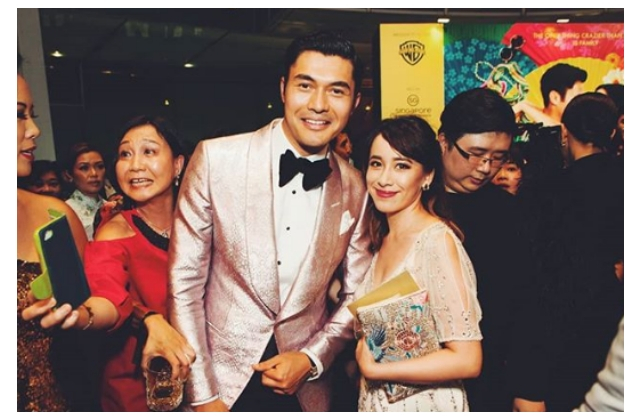 Natalie Wong with Henry Golding