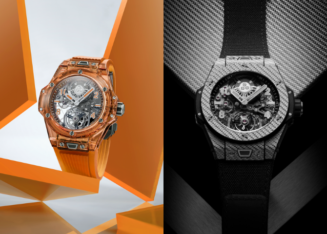 LVMH Watch Week 2021, HUBLOT Big Bang Tourbillon Automatic Orange Sapphire