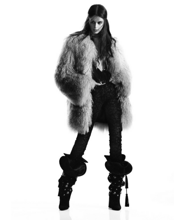 Kaia Gerber for Saint Laurent