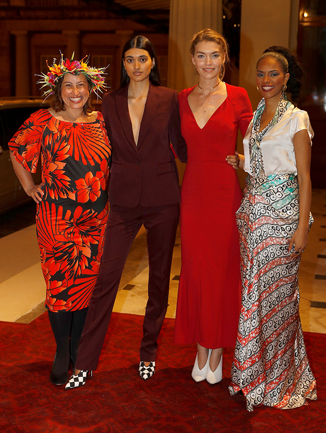 Marama Papau, Neelam Gill, Arizona Muse and Noella Coursaris