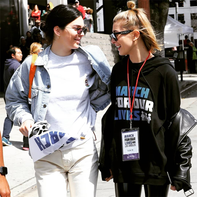 Kendall Jenner and Hailey Baldwin