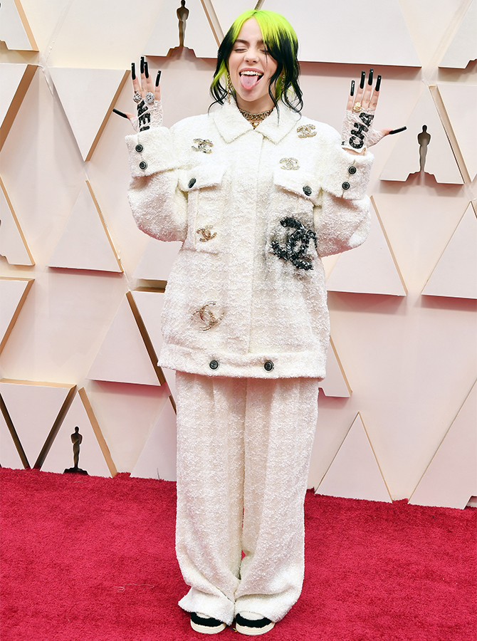 Billie Eilish in custom Chanel