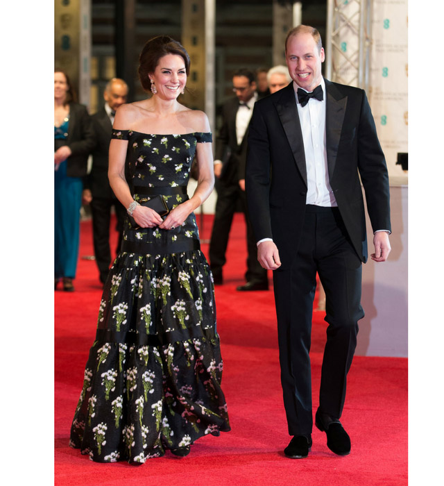 Kate Middleton in Alexander McQueen at the 2017 BAFTAs