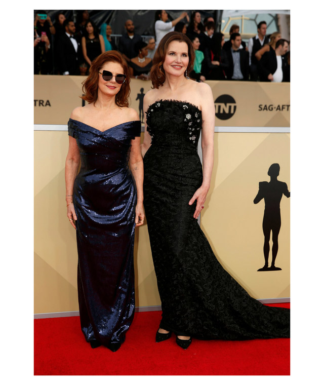 2018 SAG Awards Susan Sarandon and Geena Davis